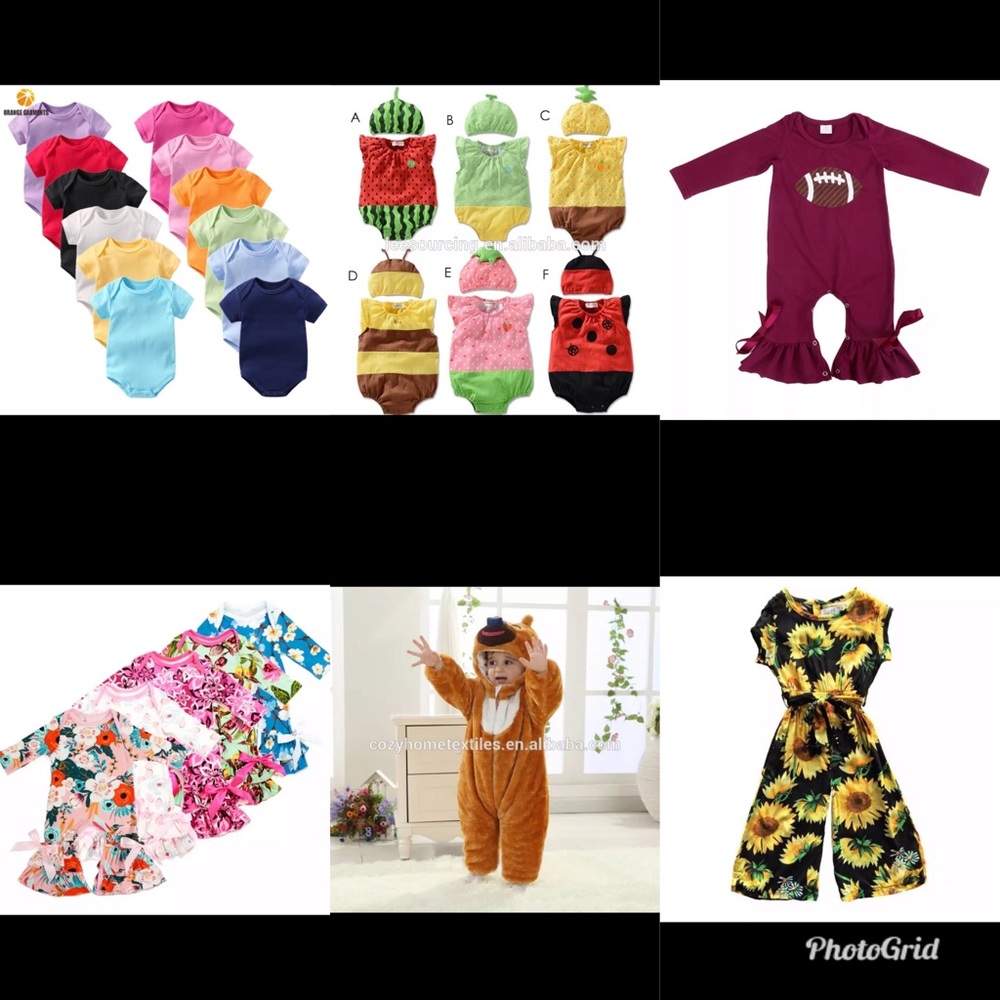 KID ROMPERS & FITS !! we have more